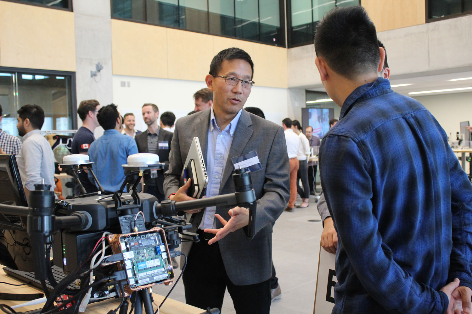 Prof. Chris Yip at the Robotics Institute launch, May 25, 2019. Photo courtesy Xiaoyu Zhu.