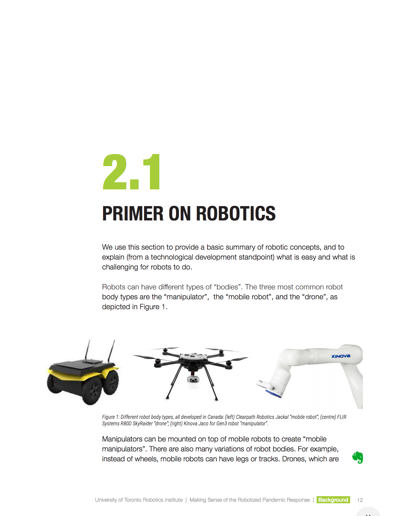 Primer on Robotics