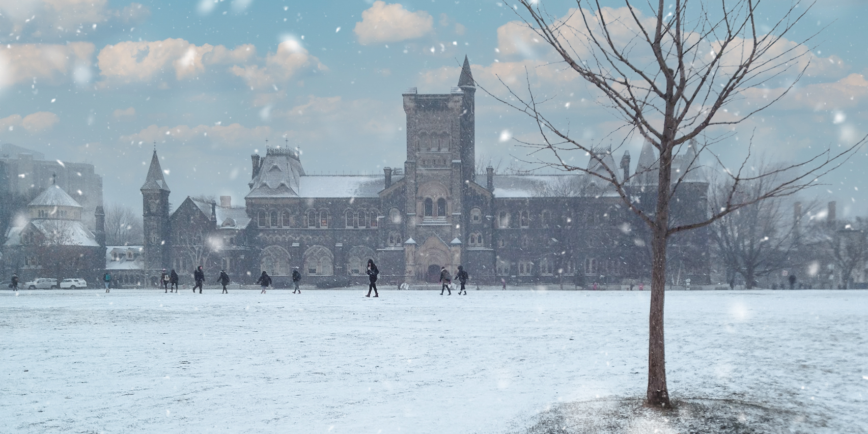 Kings College in the Snow