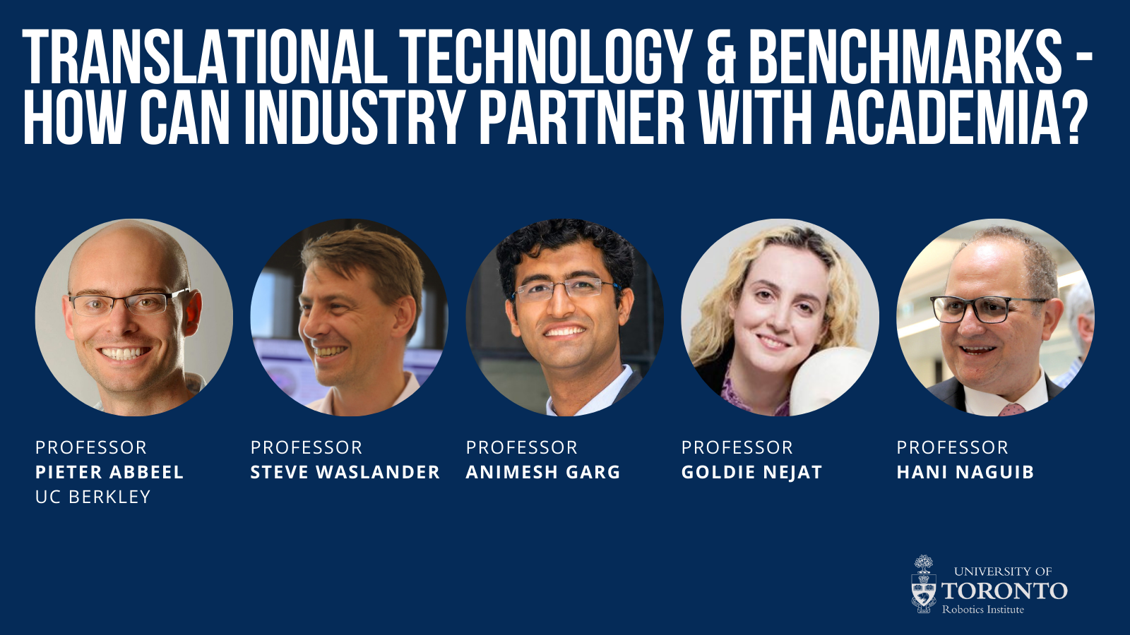 Translational Technology &amp; Benchmarks - How Can Industry Partner With Academia